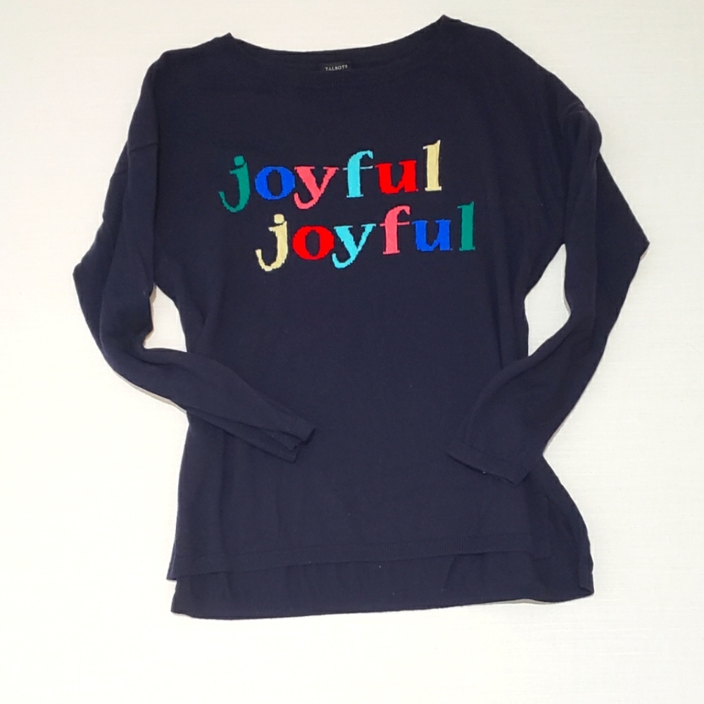 Talbots joyful sweater Size L